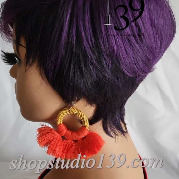 Short and sexy purple pixie main image 4